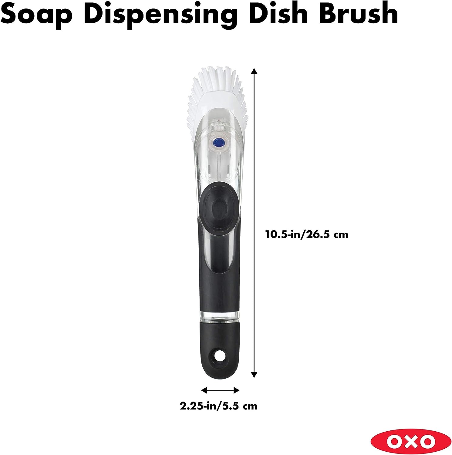 Black soap dispensing dish brush, 1067829-Good Grips